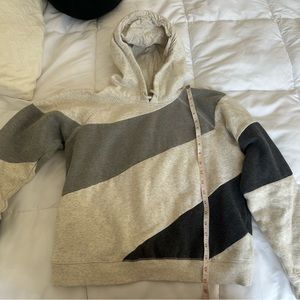 Stylish Gray and Black Women's Hoodie